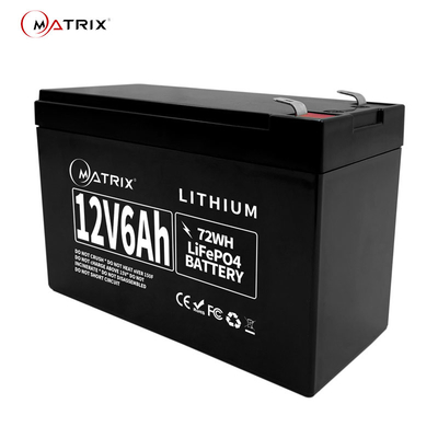 van het het Lithiumijzer van 12V 6Ah de Batterij LiFEPO4