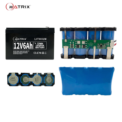 van het het Lithiumijzer van 12V 6Ah de Batterij LiFEPO4